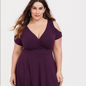 Torrid Knit cold shoulder dress size 1